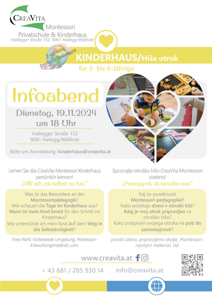 CreaVita Plakat A4 Infoabend Kinderhaus 11-2024